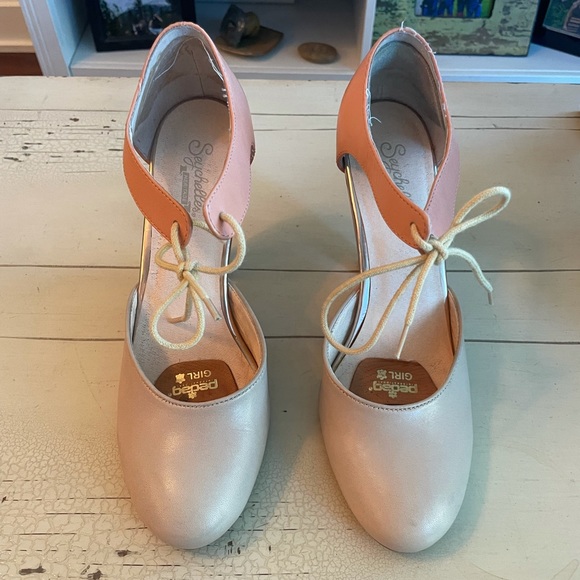 Two tone pink nude Anthropologie Seychelles 8 - Picture 4 of 4